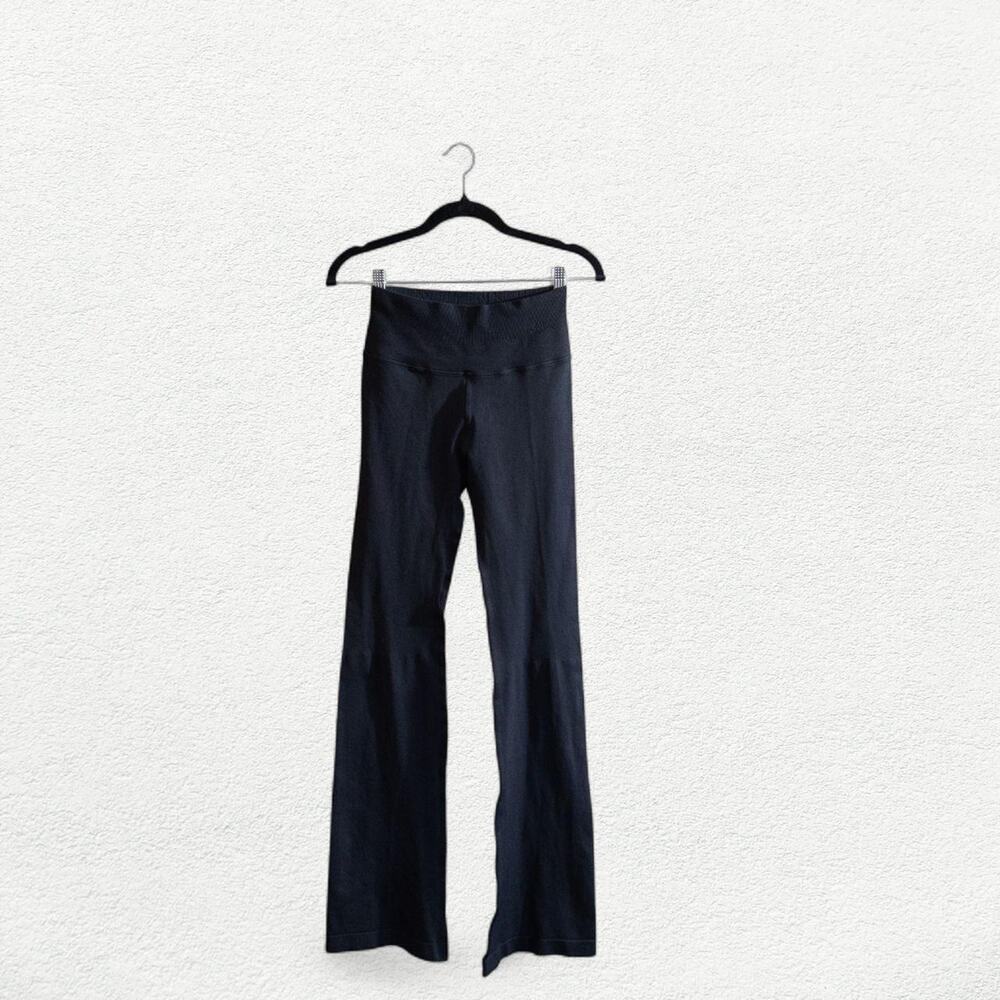 NUX High Waist Flare Leggings in Black